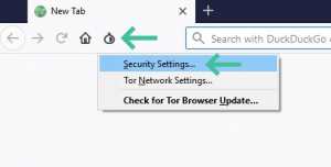  تنظیمات امنیتی مرورگر Tor 