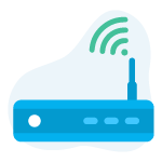 Android phone with VPN logo