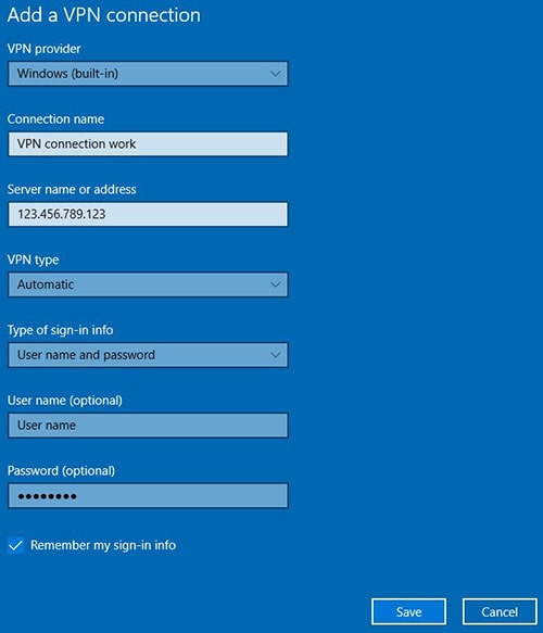  اتصال VPN را به تنظیمات صفحه آبی ویندوز اضافه کنید 
