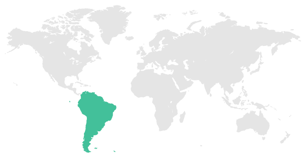 world map latin america