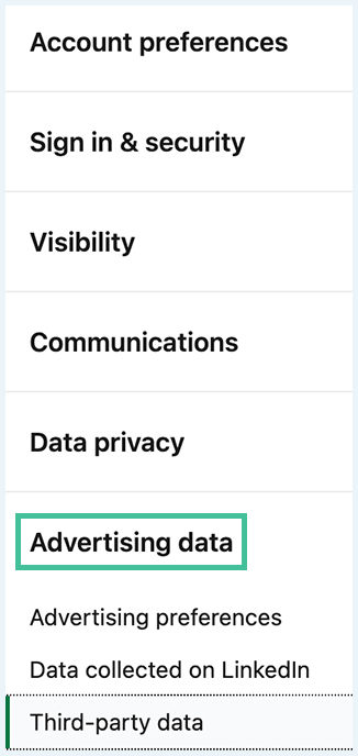 Invacy-Screenshot of a Link data, Invacy-Screenshot of a Linkeding. برجسته شده